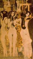 Klimt, Gustav - The Hostile Powers. Left part, detail